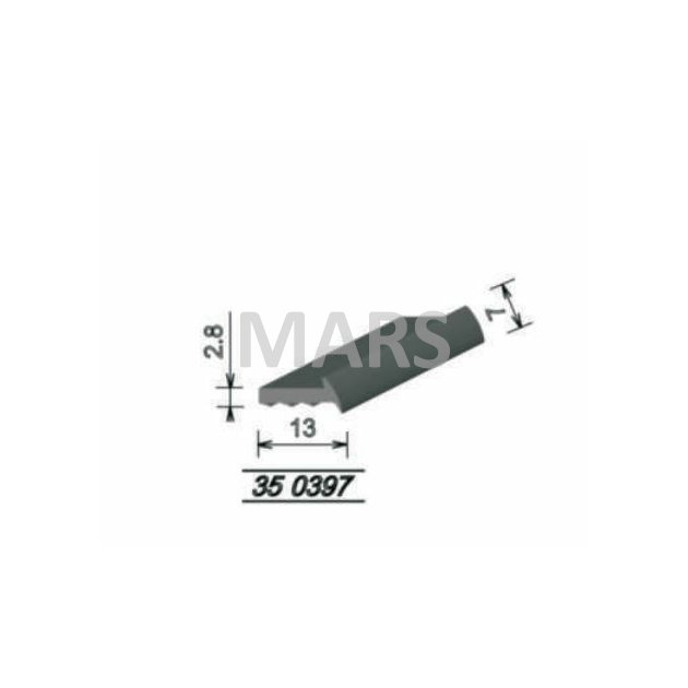 Lemovka EPDM krycia 13 mm, 350397